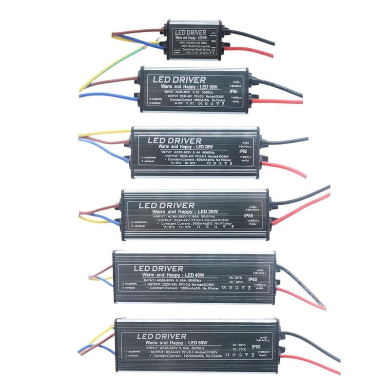 سائق LED 10W 300mA IP65 مزود طاقة مقاوم للماء محول لإنارة الفيض DIY إضاءة - Image 1